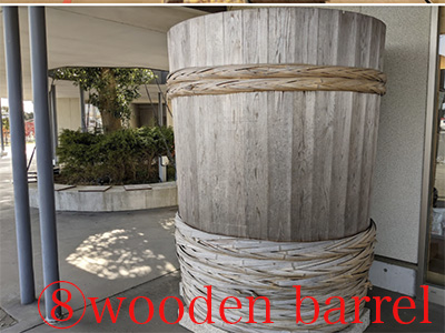 wooden barrel